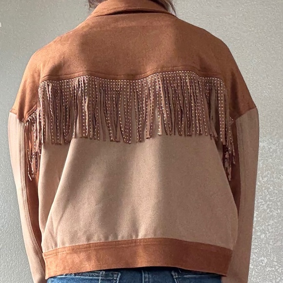 Miss Me Fringe Jacket Small - Picture 3 of 5